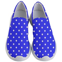 1950 Purple Blue White Dots Women s Lightweight Slip Ons by SomethingForEveryone