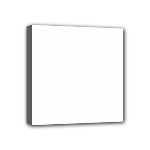 White Mini Canvas 4  X 4  (stretched) by SomethingForEveryone