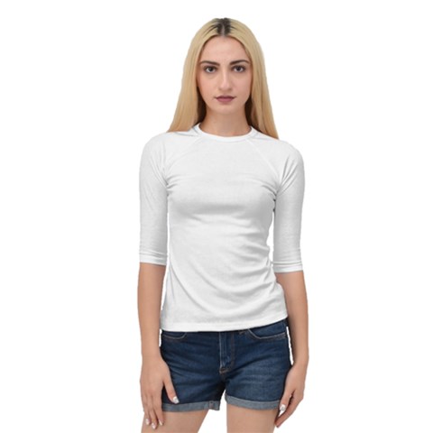 White Quarter Sleeve Raglan Tee by SomethingForEveryone