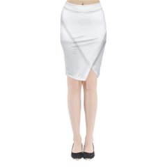 White Midi Wrap Pencil Skirt by SomethingForEveryone