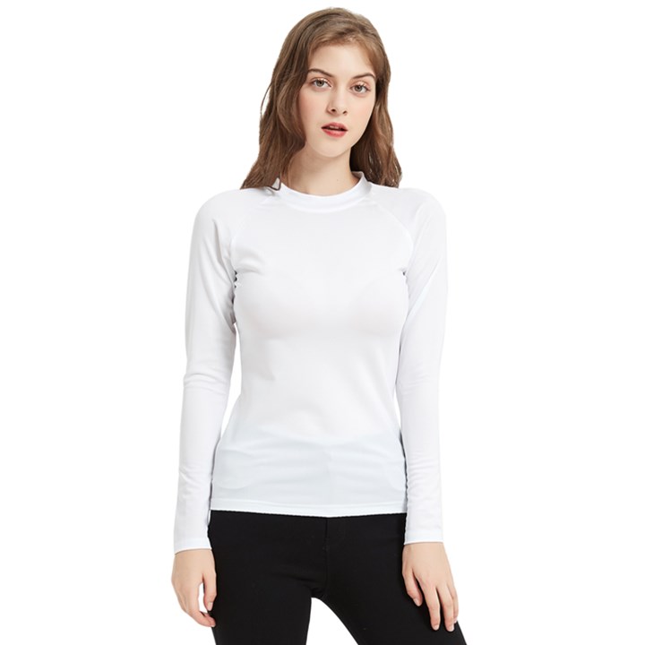 White Women s Long Sleeve Rash Guard