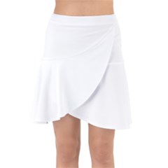 White Wrap Front Skirt by SomethingForEveryone