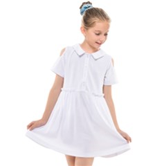 White Kids  Short Sleeve Shirt Dress by SomethingForEveryone