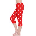 1950 Red White Dots Capri Leggings  View3