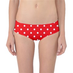 1950 Red White Dots Classic Bikini Bottoms by SomethingForEveryone