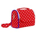 1950 Red White Dots Satchel Shoulder Bag View2