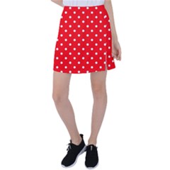 1950 Red White Dots Tennis Skirt by SomethingForEveryone