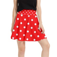 1950 Red White Dots Waistband Skirt by SomethingForEveryone