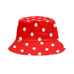 1950 Red White Dots Bucket Hat by SomethingForEveryone