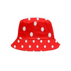 1950 Red White Dots Bucket Hat (kids) by SomethingForEveryone