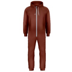 Burnt Sienna Hooded Jumpsuit (men)  by kiernankallan