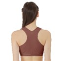 Burnt Sienna Sports Bra with Border View2