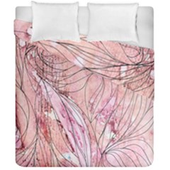 Flowing Petals Duvet Cover Double Side (california King Size) by kaleidomarblingart