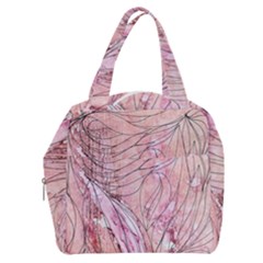 Flowing Petals Boxy Hand Bag by kaleidomarblingart