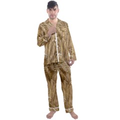 Wheat-field Men s Long Sleeve Satin Pajamas Set by SomethingForEveryone