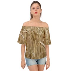 Wheat-field Off Shoulder Short Sleeve Top by SomethingForEveryone