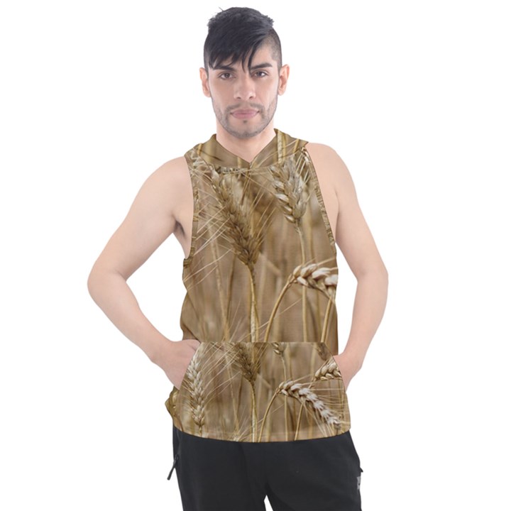 Wheat-field Men s Sleeveless Hoodie