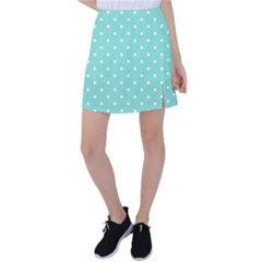 1950 Sea Foam Green White Dots Tennis Skirt by SomethingForEveryone