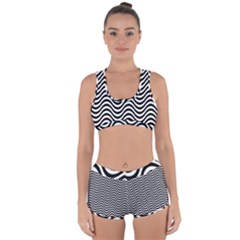 Waves Racerback Boyleg Bikini Set