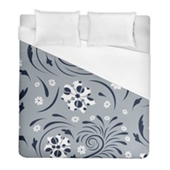 Folk Flowers Pattern Floral Surface Duvet Cover (full/ Double Size) by Eskimos