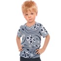 Folk flowers pattern Floral surface Kids  Sports Tee View1