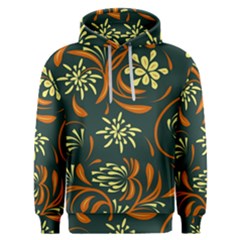 Folk Flowers Pattern Floral Surface Men s Overhead Hoodie by Eskimos