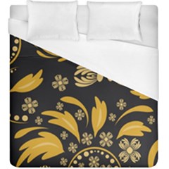 Folk Flowers Pattern Floral Surface Duvet Cover (king Size) by Eskimos