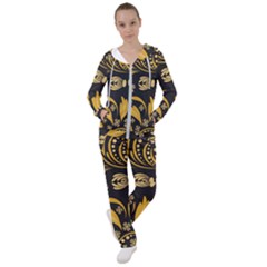 Folk Flowers Pattern Floral Surface Women s Tracksuit by Eskimos