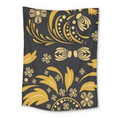 Folk Flowers Pattern Floral Surface Medium Tapestry by Eskimos