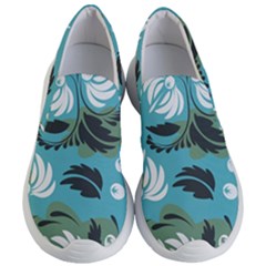 Folk Flowers Pattern Floral Surface Women s Lightweight Slip Ons by Eskimos