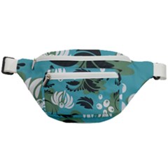 Folk Flowers Pattern Floral Surface Fanny Pack by Eskimos