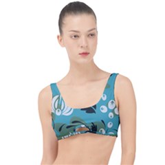 Folk Flowers Pattern Floral Surface The Little Details Bikini Top by Eskimos