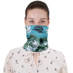 Folk Flowers Pattern Floral Surface Face Covering Bandana (adult) by Eskimos