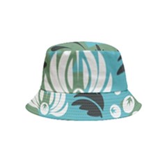 Folk Flowers Pattern Floral Surface Bucket Hat (kids) by Eskimos