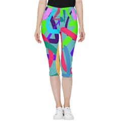 Colors Inside Out Lightweight Velour Capri Leggings 