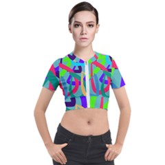 Colors Short Sleeve Cropped Jacket by kiernankallan