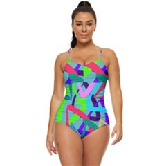 Colors Retro Full Coverage Swimsuit