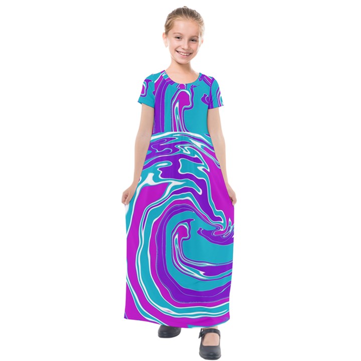 Icing Kids  Short Sleeve Maxi Dress