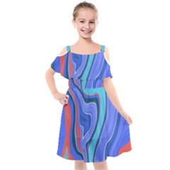 Water Kids  Cut Out Shoulders Chiffon Dress by kiernankallan