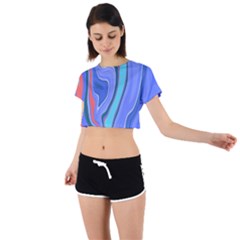 Water Tie Back Short Sleeve Crop Tee by kiernankallan