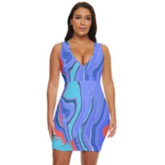 Water Draped Bodycon Dress