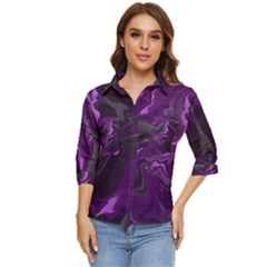 Night Women s Quarter Sleeve Pocket Shirt