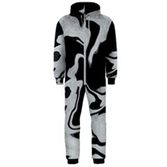 Black And White Hooded Jumpsuit (men)  by kiernankallan