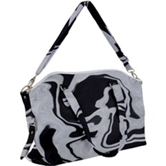 Black And White Canvas Crossbody Bag by kiernankallan