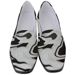 Black And White Women s Classic Loafer Heels by kiernankallan