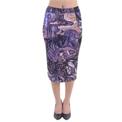 Outcast Velvet Midi Pencil Skirt by MRNStudios