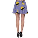 Bats With Yellow Moon Skater Skirt View2