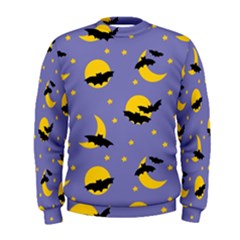 Bats With Yellow Moon Men s Sweatshirt by SychEva