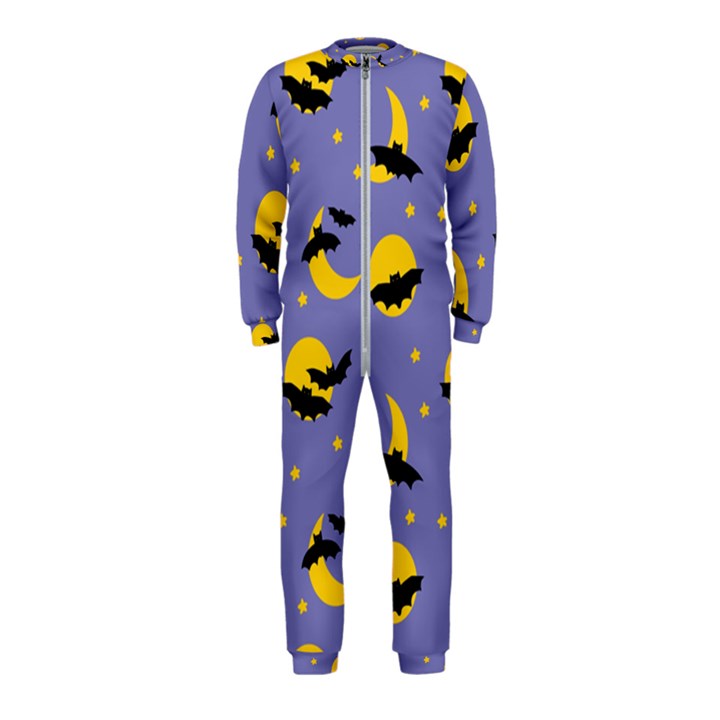 Bats With Yellow Moon OnePiece Jumpsuit (Kids)