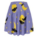 Bats With Yellow Moon High Waist Skirt View2